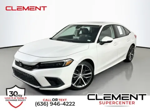 White 2022 Honda Civic Touring for sale in St. Charles, MO