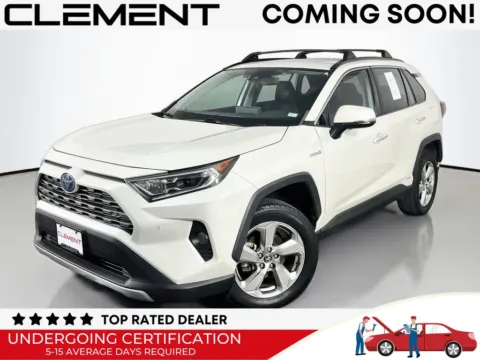 White 2021 Toyota RAV4 Hybrid Limited for sale in St. Charles, MO
