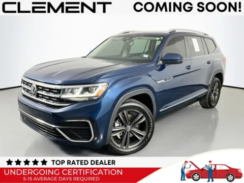 Blue 2022 Volkswagen Atlas 3.6L V6 SEL R-Line for sale in St. Charles, MO