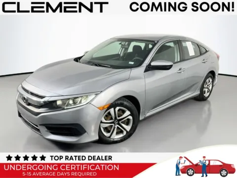 Silver 2018 Honda Civic LX for sale in St. Charles, MO