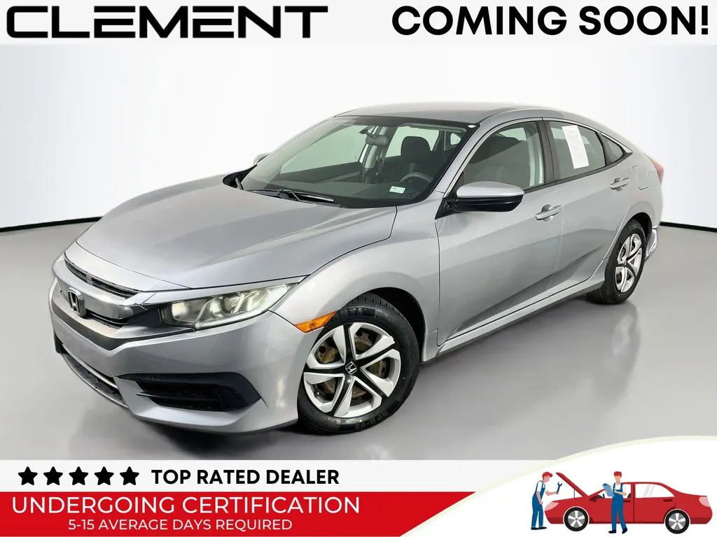 Silver 2018 Honda Civic LX for sale in St. Charles, MO