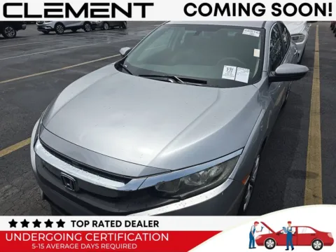 Silver 2018 Honda Civic LX for sale in St. Charles, MO
