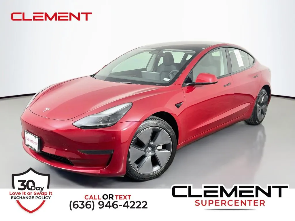 Used 2023 Tesla Model 3 Base with VIN 5YJ3E1EA4PF555597 for sale in Saint Charles, MO