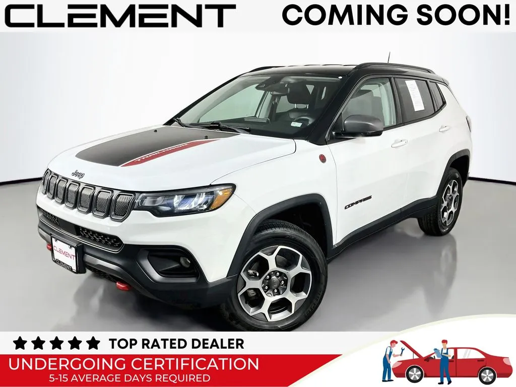 White 2022 Jeep Compass Trailhawk for sale in St. Charles, MO