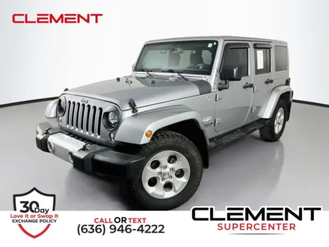 Silver 2015 Jeep Wrangler Unlimited Sahara for sale in St. Charles, MO