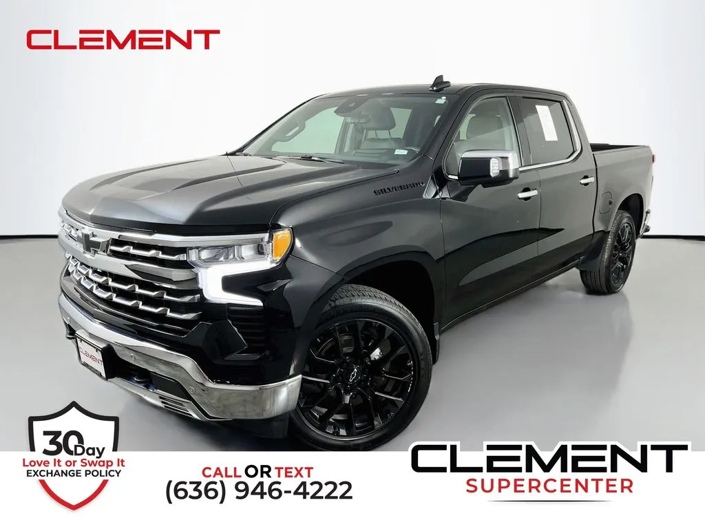 Black 2023 Chevrolet Silverado 1500 LTZ for sale in St. Charles, MO