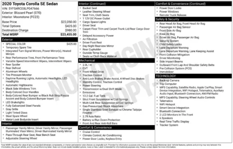 Photos of 2020 Toyota Corolla SE for sale in St. Charles, MO at Clement Supercenter