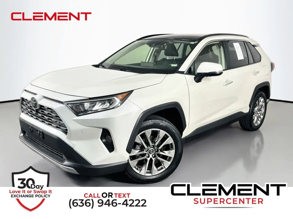 White 2019 Toyota RAV4 Limited for sale in St. Charles, MO