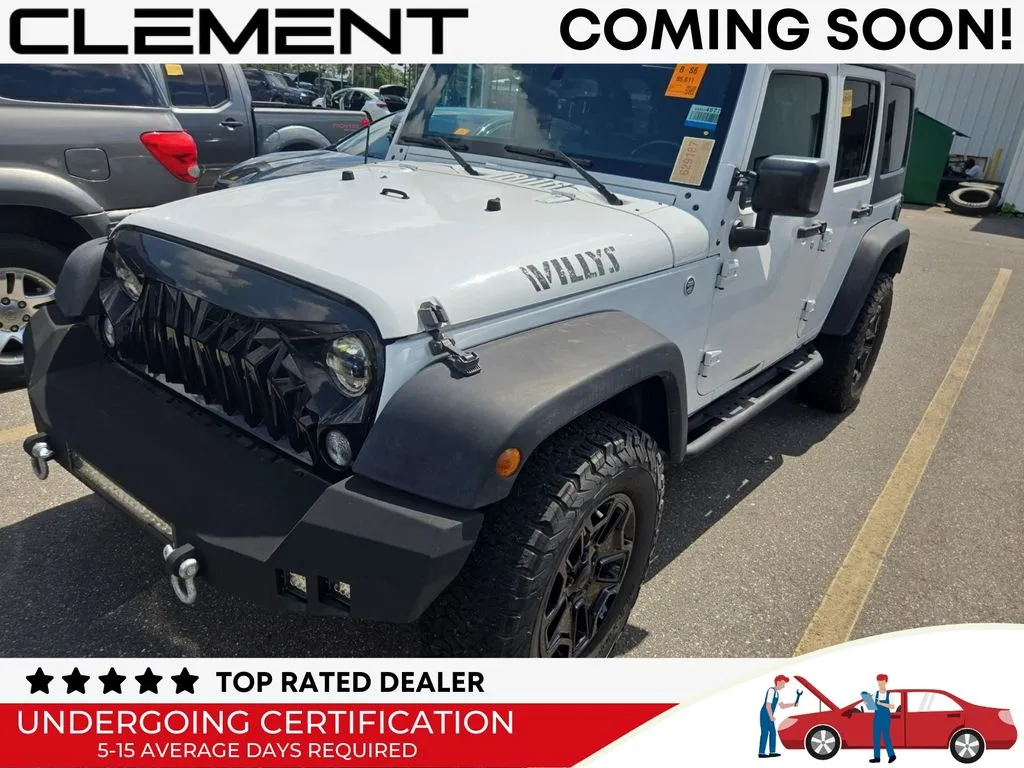 White 2017 Jeep Wrangler Unlimited Willys for sale in St. Charles, MO