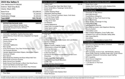 Photos of 2023 Kia Seltos S for sale in St. Charles, MO at Clement Supercenter