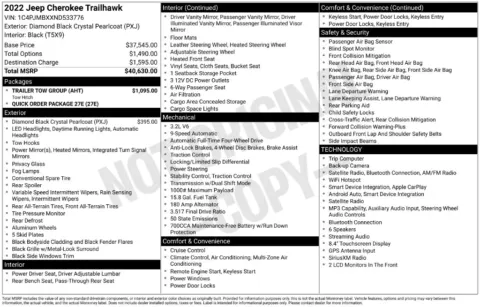 Photos of 2022 Jeep Cherokee Trailhawk for sale in St. Charles, MO at Clement Supercenter