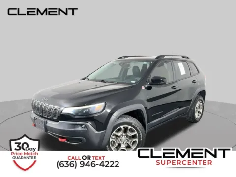 Black 2022 Jeep Cherokee Trailhawk for sale in St. Charles, MO