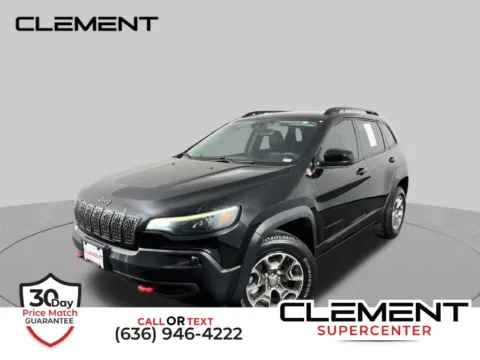 Black 2022 Jeep Cherokee Trailhawk for sale in St. Charles, MO
