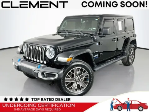 Black 2023 Jeep Wrangler Sahara 4xe for sale in St. Charles, MO