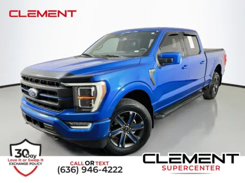 Blue 2021 Ford F-150 Lariat for sale in St. Charles, MO