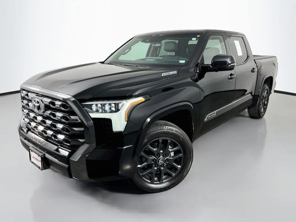 Black 2025 Toyota Tundra Hybrid Platinum for sale in St. Charles, MO
