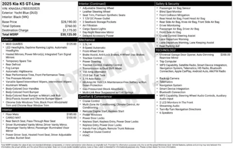 Photos of 2025 Kia K5 GT-Line for sale in St. Charles, MO at Clement Supercenter