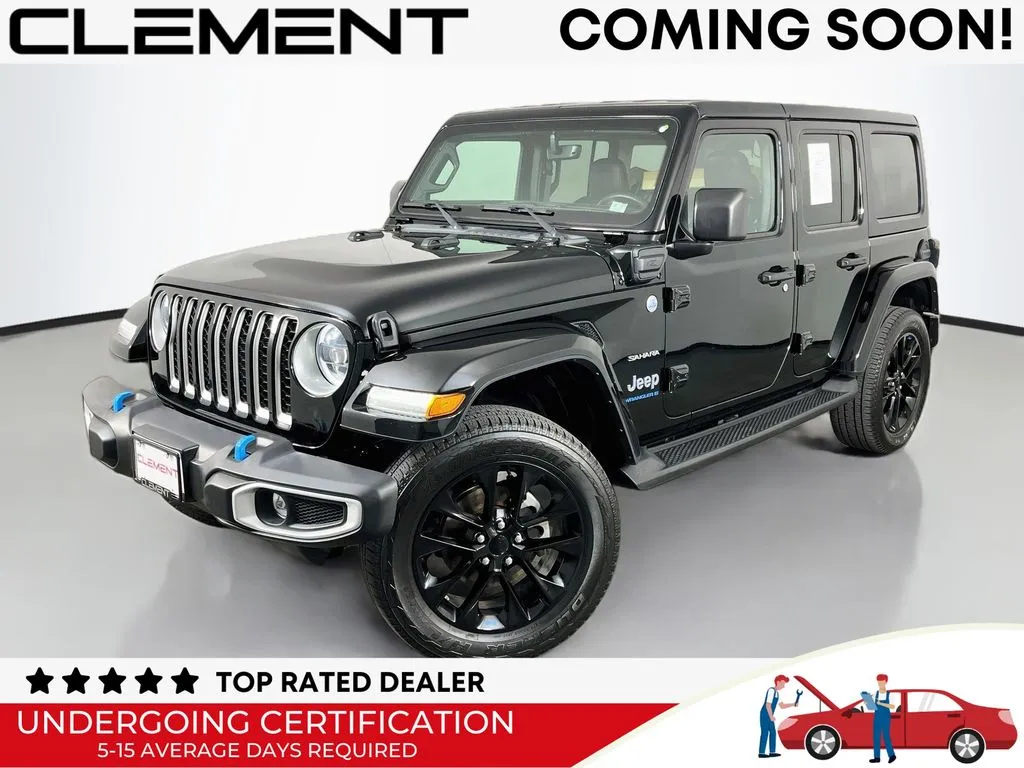 Black 2023 Jeep Wrangler Sahara 4xe for sale in St. Charles, MO