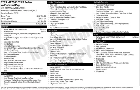 Photos of 2024 Mazda Mazda3 2.5 S Preferred Package for sale in St. Charles, MO at Clement Supercenter