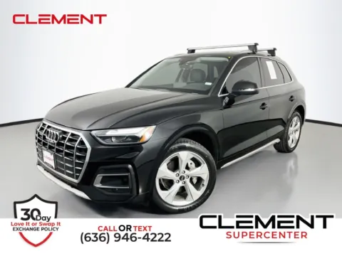 Black 2021 Audi Q5 45 Premium Plus for sale in St. Charles, MO