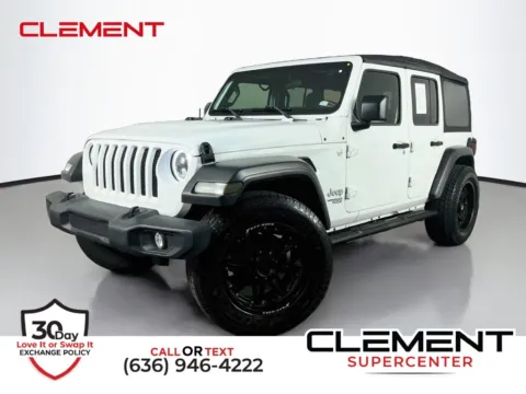 White 2019 Jeep Wrangler Unlimited Sport S for sale in St. Charles, MO