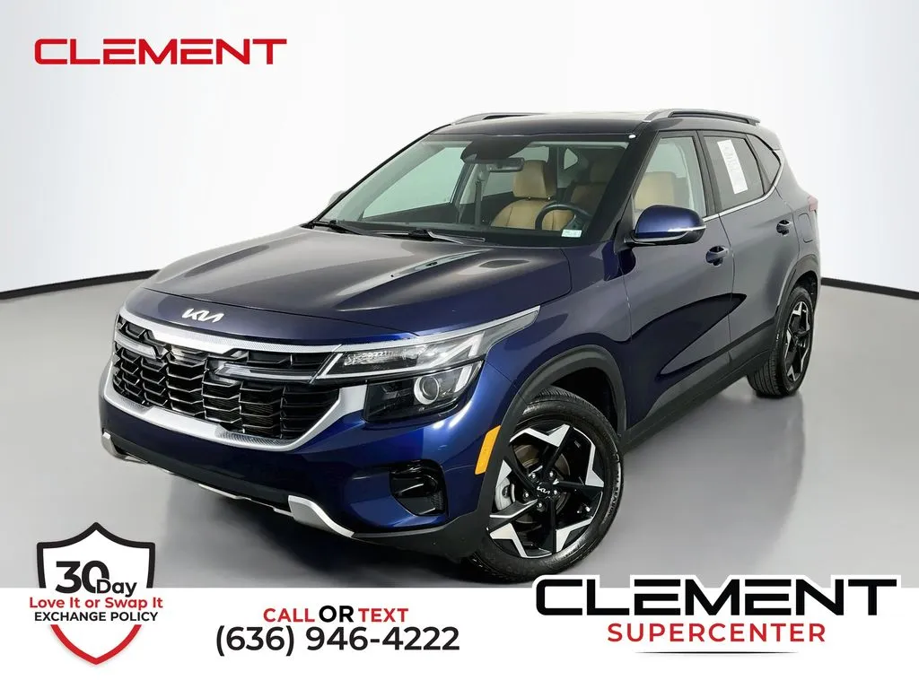 Blue 2024 Kia Seltos EX for sale in St. Charles, MO