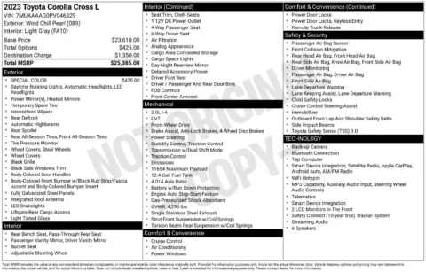Photos of 2023 Toyota Corolla Cross L for sale in St. Charles, MO at Clement Supercenter