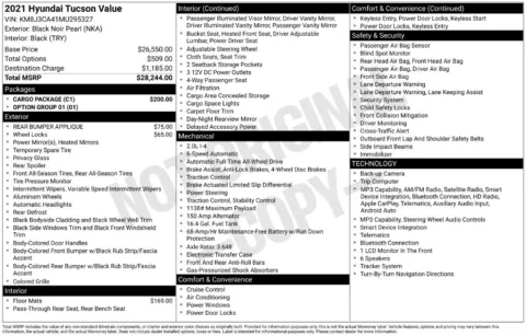 Photos of 2021 Hyundai Tucson Value for sale in St. Charles, MO at Clement Supercenter