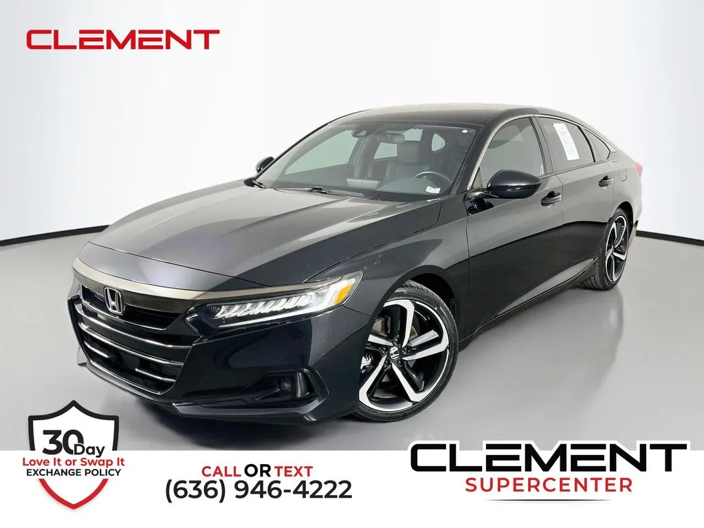 Black 2021 Honda Accord Sport for sale in St. Charles, MO