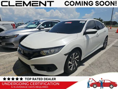 White 2016 Honda Civic EX for sale in St. Charles, MO