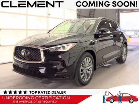 Black 2023 INFINITI QX50 LUXE for sale in St. Charles, MO