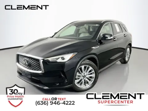 Black 2023 INFINITI QX50 LUXE for sale in St. Charles, MO
