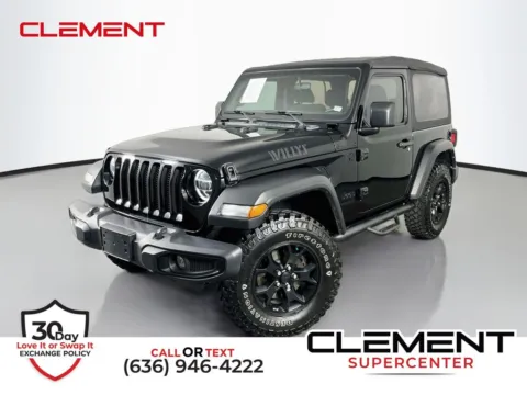 Black 2022 Jeep Wrangler Willys for sale in St. Charles, MO