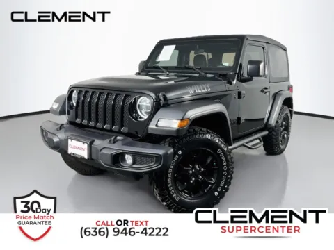 Black 2022 Jeep Wrangler Willys for sale in St. Charles, MO