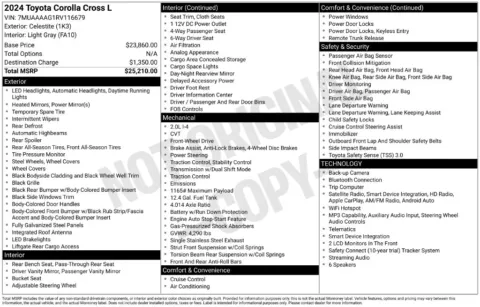 Photos of 2024 Toyota Corolla Cross L for sale in St. Charles, MO at Clement Supercenter