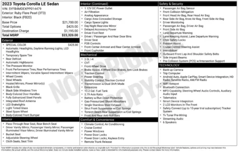 Photos of 2023 Toyota Corolla LE for sale in St. Charles, MO at Clement Supercenter