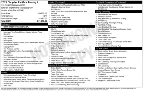 Photos of 2021 Chrysler Pacifica Touring L for sale in St. Charles, MO at Clement Supercenter