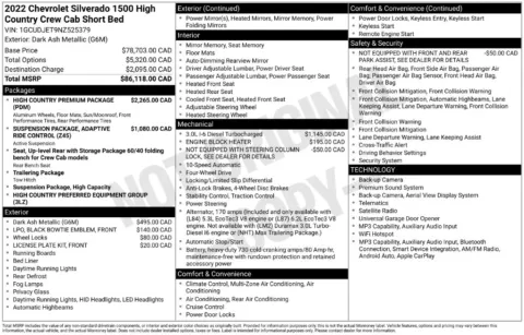 Photos of 2022 Chevrolet Silverado 1500 High Country for sale in St. Charles, MO at Clement Supercenter