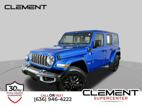 Blue 2024 Jeep Wrangler Sahara 4xe for sale in St. Charles, MO