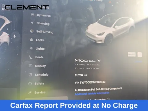 Another view of 2021 Tesla Model Y Long Range for sale in St. Charles, MO at Clement Supercenter