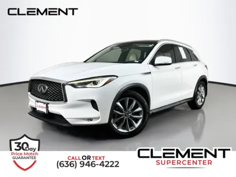 White 2021 INFINITI QX50 LUXE for sale in St. Charles, MO