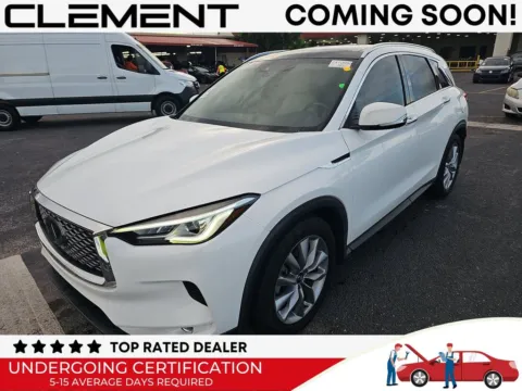 White 2021 INFINITI QX50 LUXE for sale in St. Charles, MO