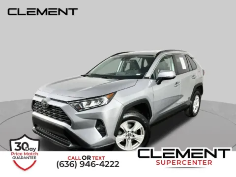 Silver 2021 Toyota RAV4 XLE for sale in St. Charles, MO