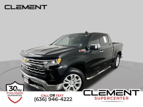 Black 2022 Chevrolet Silverado 1500 LTZ for sale in St. Charles, MO