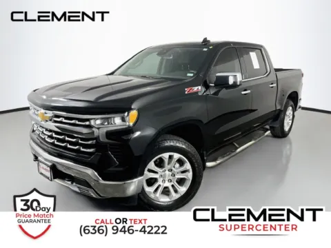 Black 2022 Chevrolet Silverado 1500 LTZ for sale in St. Charles, MO