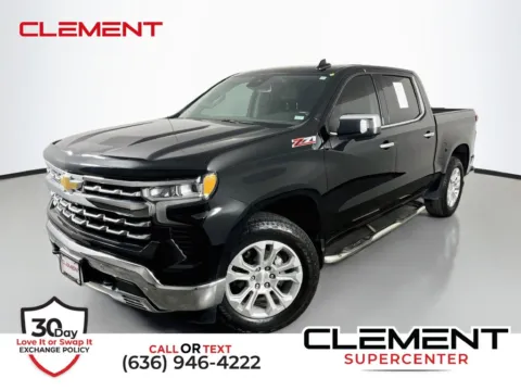 Black 2022 Chevrolet Silverado 1500 LTZ for sale in St. Charles, MO