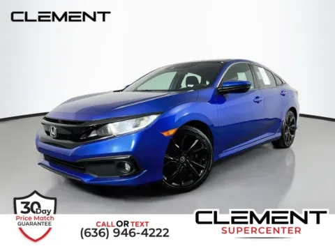 Blue 2021 Honda Civic Sport for sale in St. Charles, MO