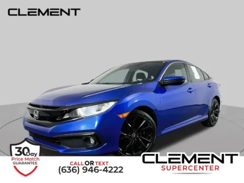Blue 2021 Honda Civic Sport for sale in St. Charles, MO