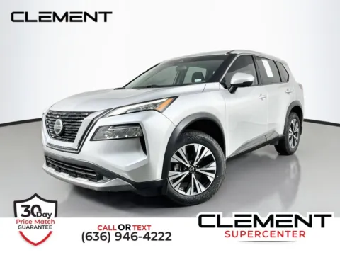Silver 2021 Nissan Rogue SV for sale in St. Charles, MO