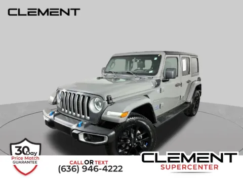 Gray 2023 Jeep Wrangler Sahara 4xe for sale in St. Charles, MO